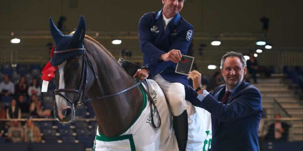 Dantino del Castañar, tercero en la prueba inaugural de Madrid Horse Week